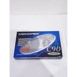MEMOREX dB90 C90 Ferric Blank Audio Cassette Normal Position Type I - New Sealed